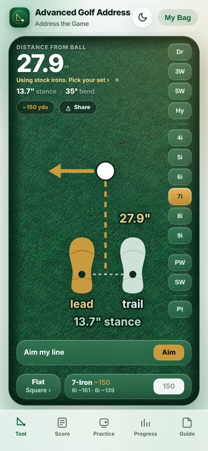 The Advanced Golf Address app